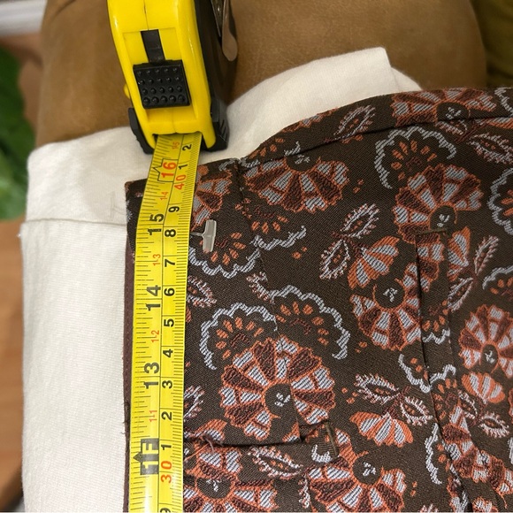 COPY - Anthropologie Brown and Cream Slim Pants - Picture 4 of 6